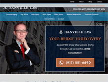 Tablet Screenshot of banvillelaw.com
